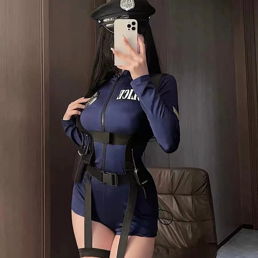 “Midnight Officer” Lingerie Set