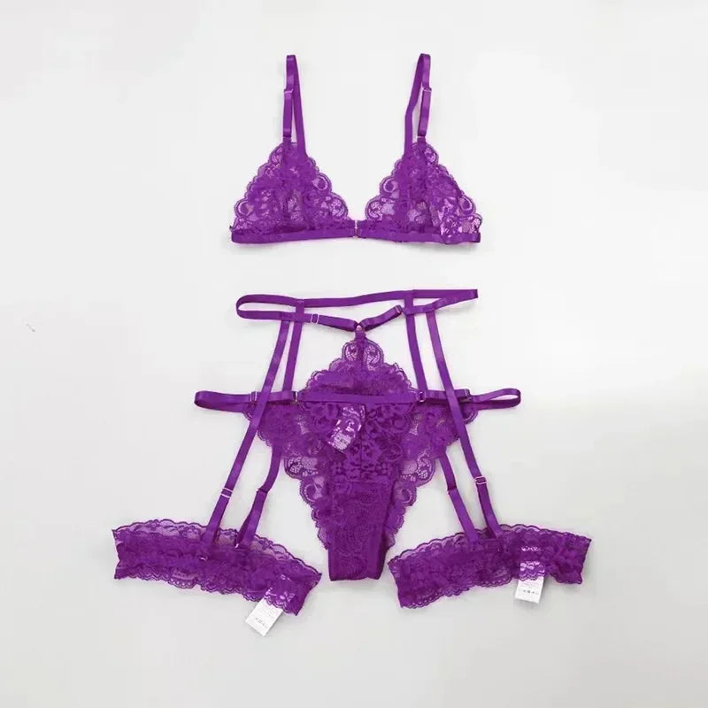 Sexy Lingerie Women Thin Transparent Set