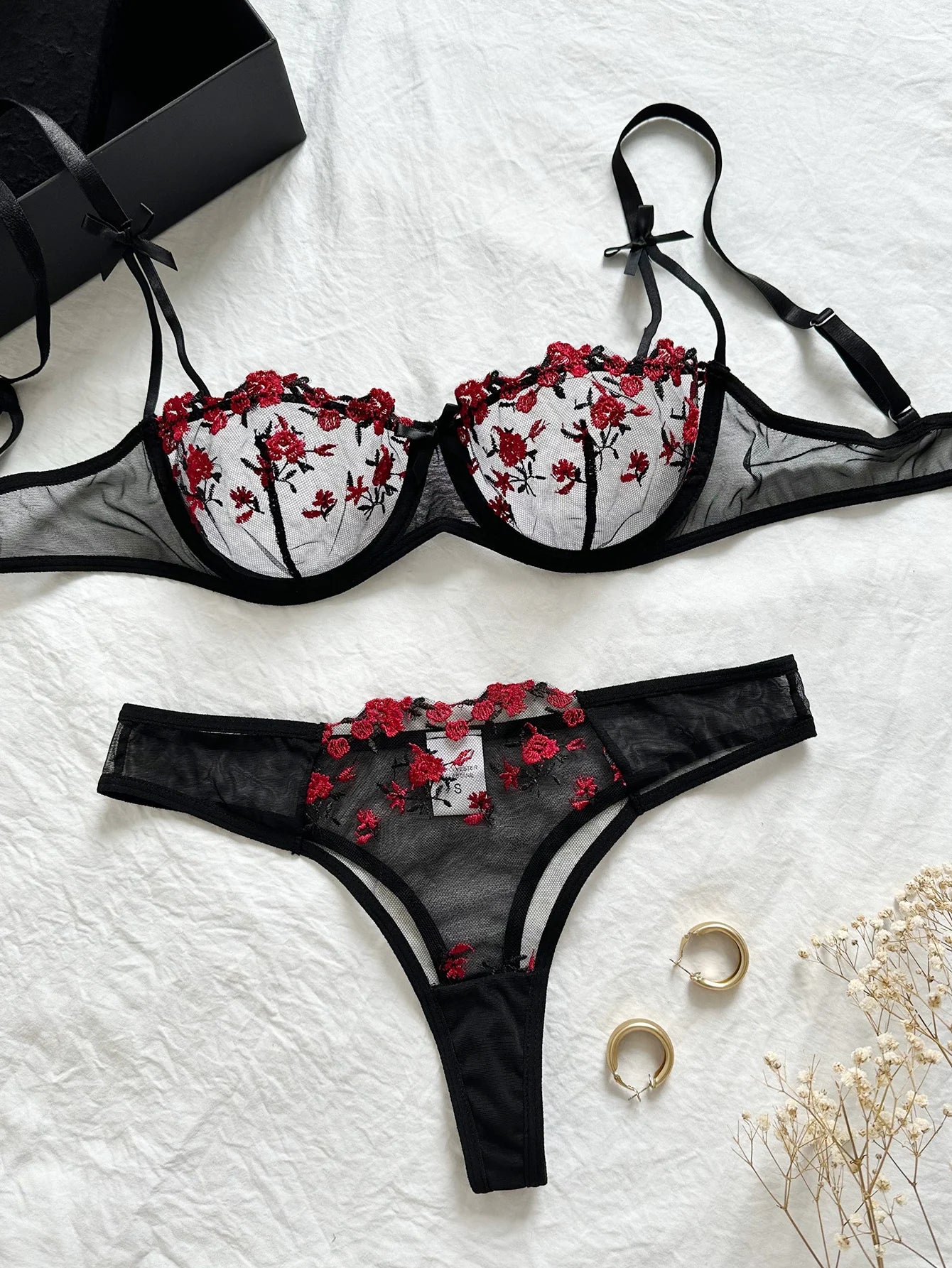 Floral Rose Lingerie
