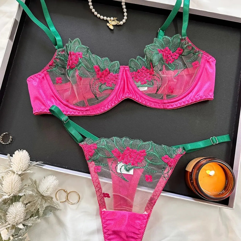 Floral lingerie