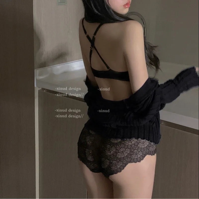 Autumn Winter Lace Lingerie Set