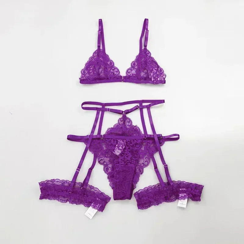 Sexy Lingerie Women Thin Transparent Set